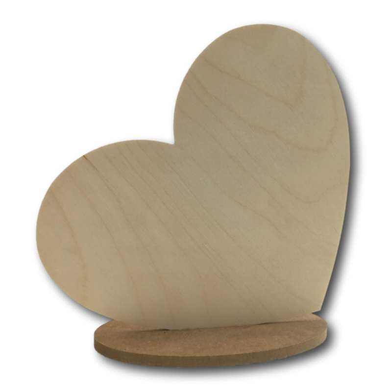 Serce sklejka, Walentynki, Dzień Babci, Dzień Dziadka szer.85mm